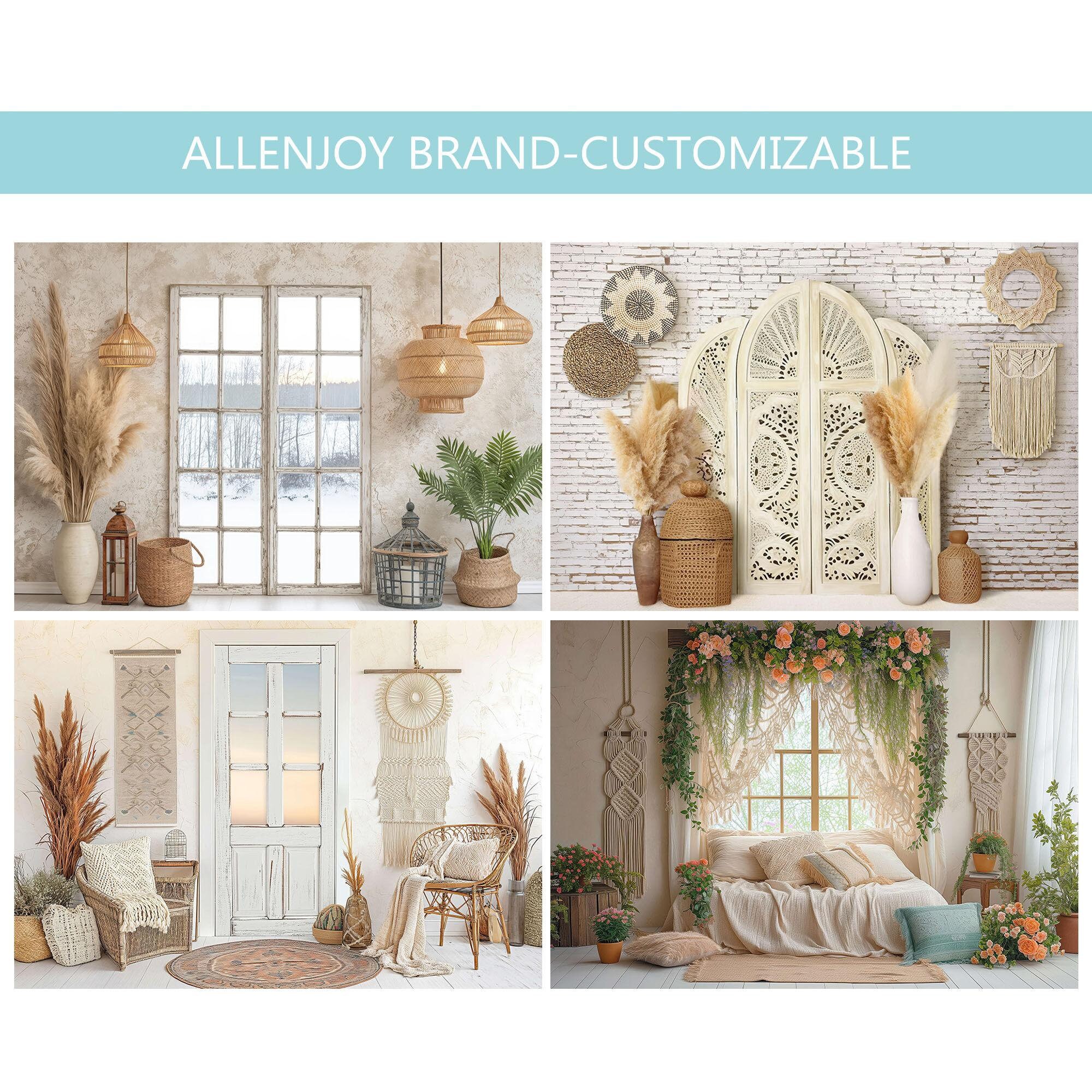 Boho Indoor Photography Backdrop, Boho Window Boudoir Photo Backdrop ...