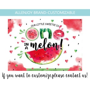 Watermelon Backdrop,One in A Melon Birthday Backdrop,Summer Fruit Background,Summer Twotti Frutti Birthday Banner,Girls Birthday Banner