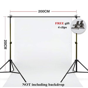 2X2M/6.5*6.5ft Backdrop Stand Kit Background Support System Props + Carry Bag Stand,Photo booth Stand, Backdrop Frame, Wedding Backdrop