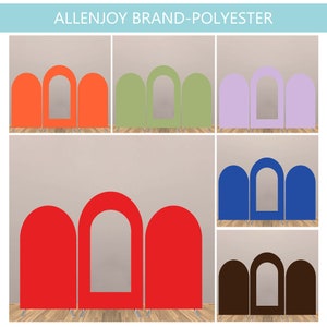 Open Arch Backdrop,Wedding Birthday Personalized Arch Cover,Chiara Arched Fabric Backdrop,Arched Metal Frame Stand Fabric Backdrop Cover