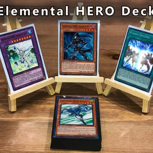 40 Karten Custom Yugioh Elemental HELDEN Deck + Bonus Kartenhüllen & Karten!
