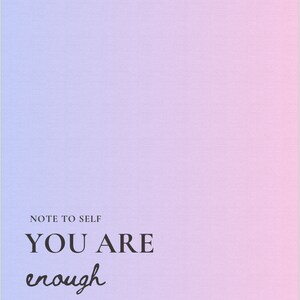 You are enough poster - digital print