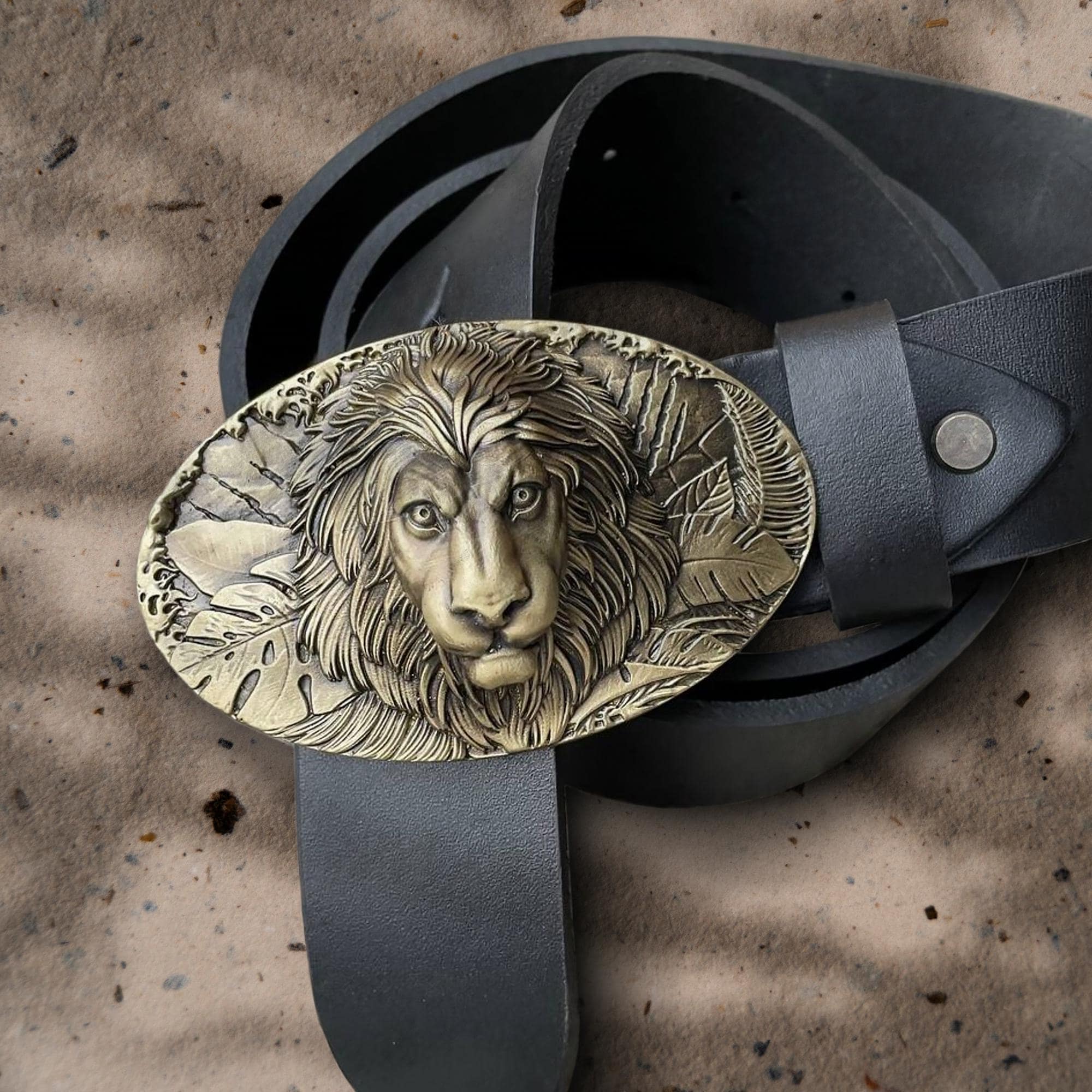 Lion Artisan Belt - Etsy