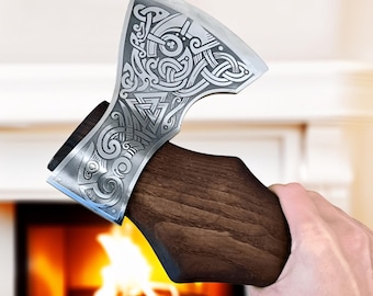 Axe CELTIC – Handmade Steel Head, Acacia Wood Handle