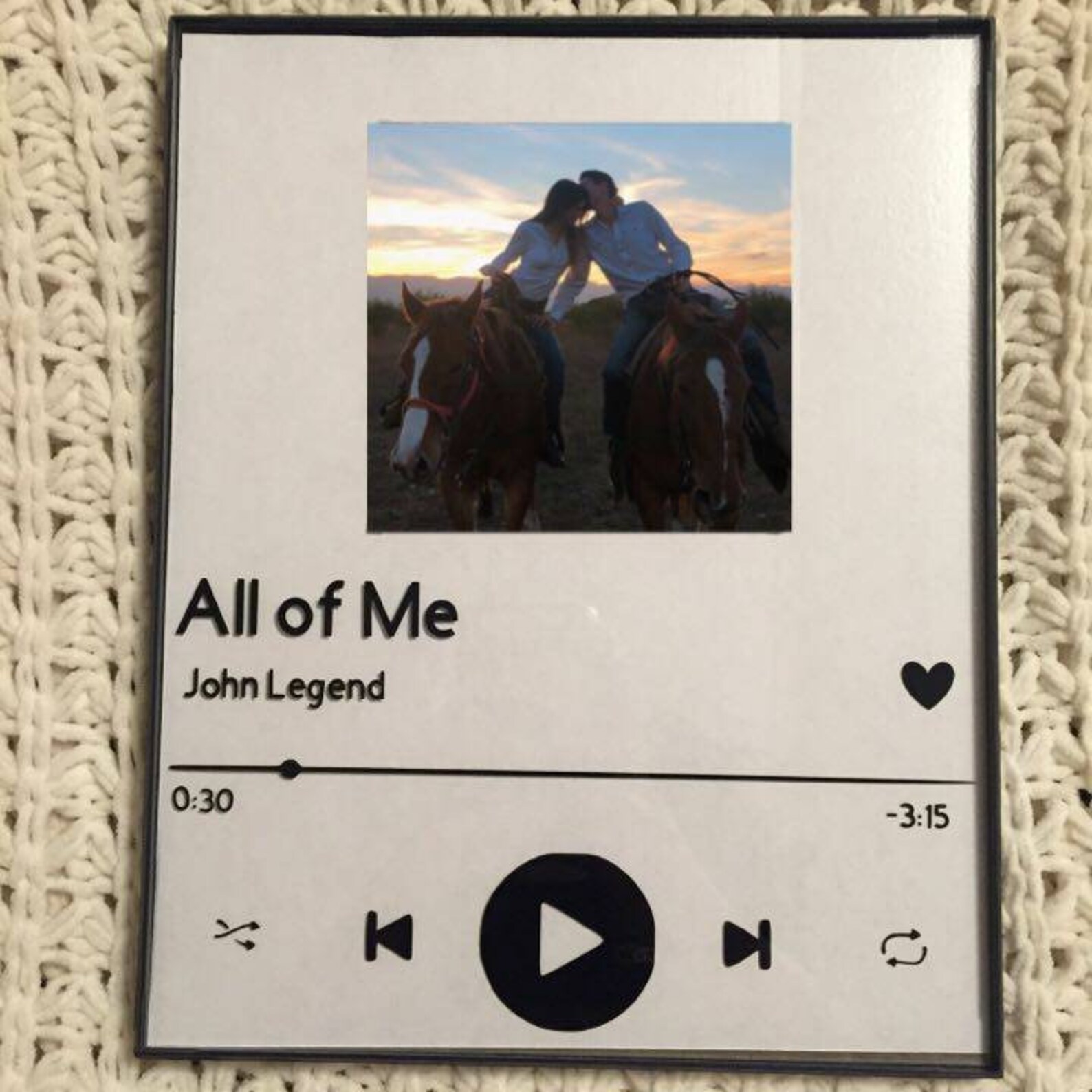 Spotify glass frames Custom made with whatever song you want Etsy