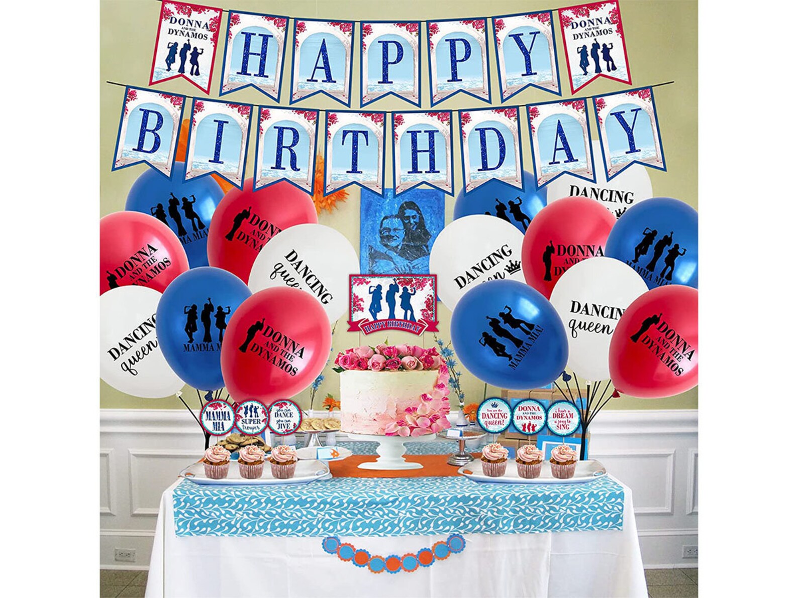 Mamma Mia Birthday Decorations Party Supplies Included 15pcs Etsy