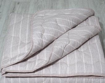 Organic Hemp Blanket: Lightweight Cotton Quilted Throw