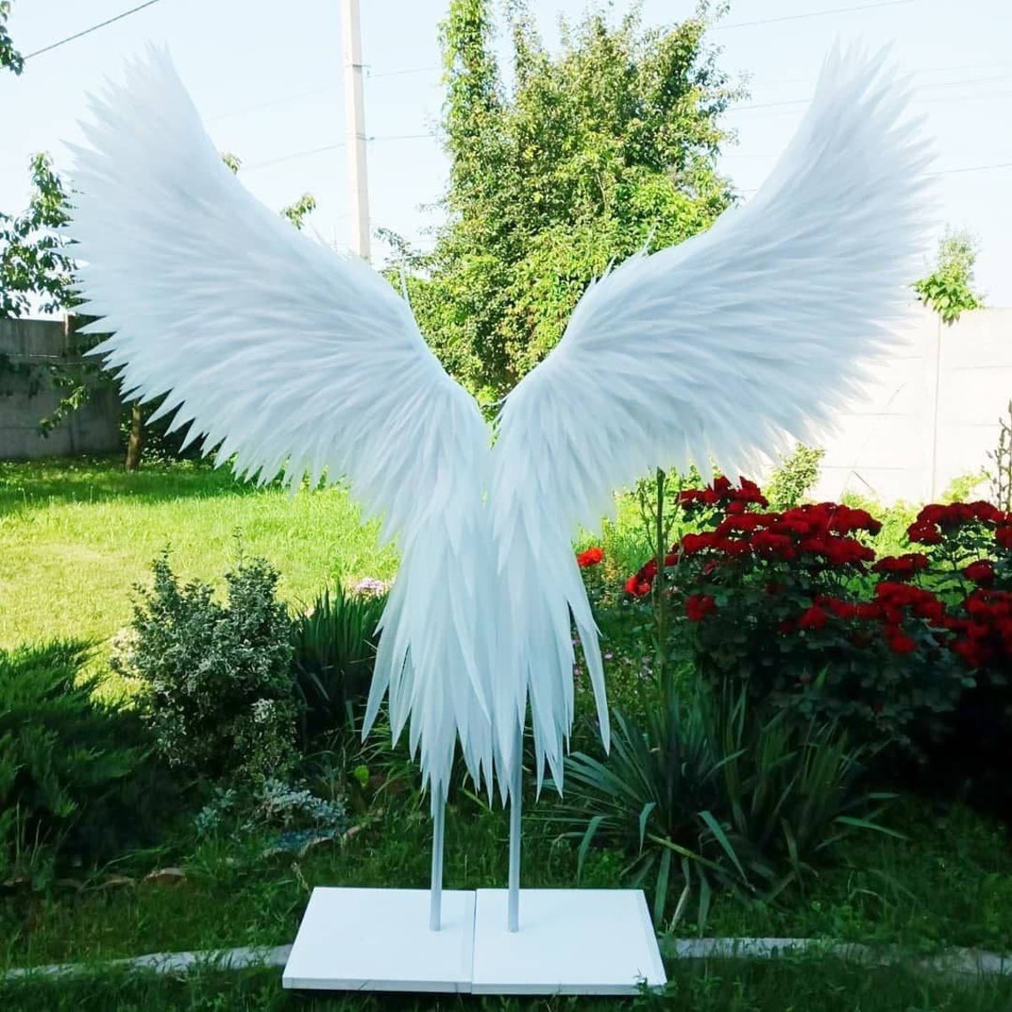 Angel Wings on the Stand Angel Wings Wall Hanging Angel Etsy