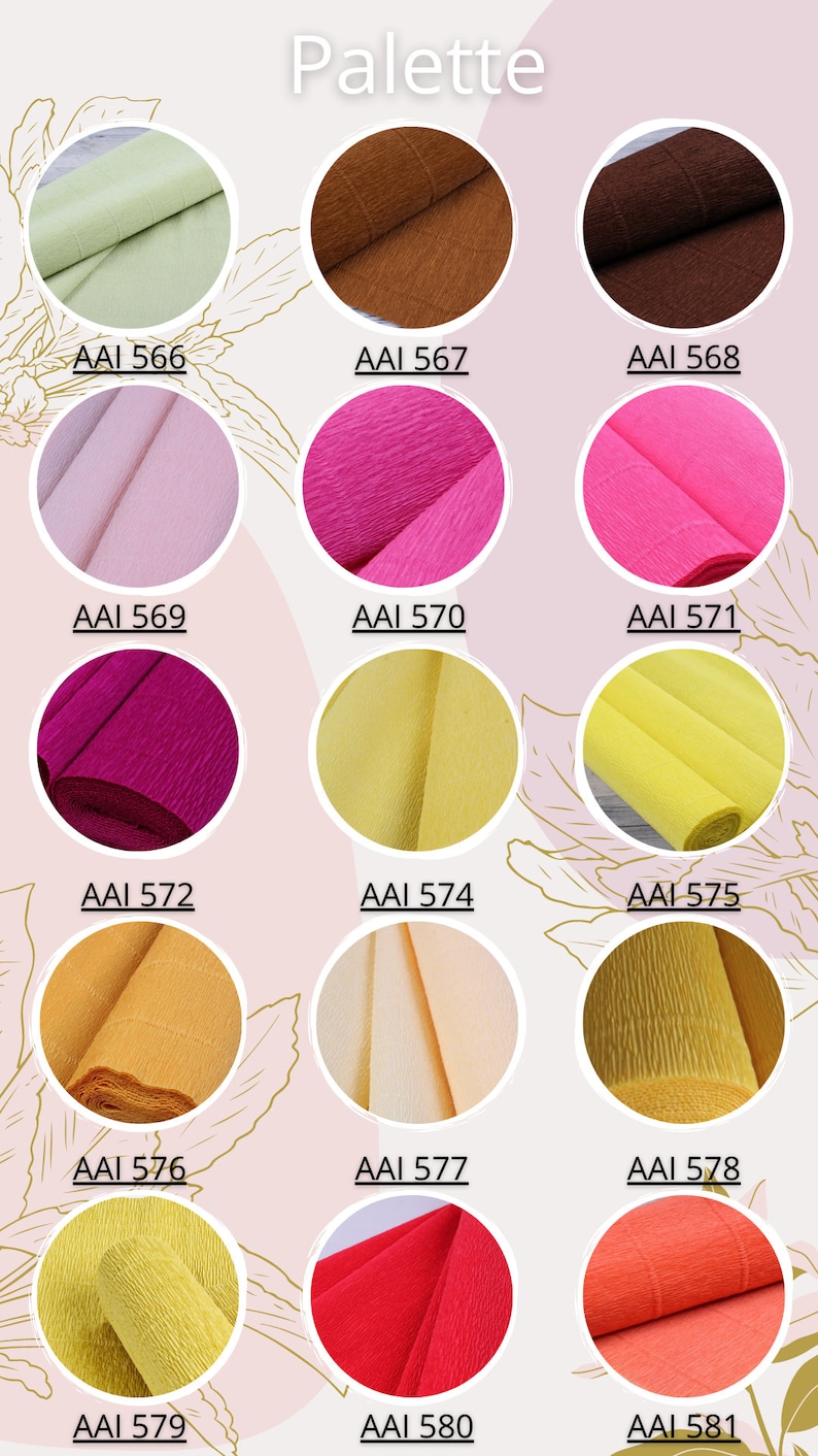 Italian crepe paper rolls paper flowers wrapping paper etsy