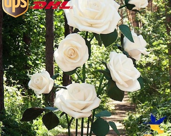 Giant Crepe Paper Rose Flower: Wedding & Photo Zone Decor