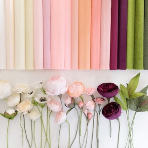 Italian Crepe Paper Rolls, Paper flowers, Wrapping paper, decor, Paper Craft Supplies, Crepe Paper Decor, Table Decor, Florist Gift Wrap