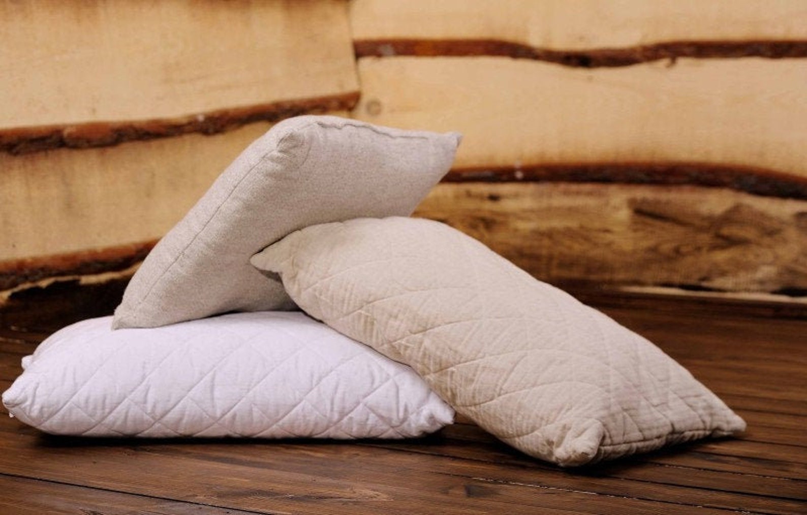 Hemp Pillow, Organic Natural Bedding, Nonbleached Linen and Hemp Fabric, Bedroom Pillow, Hemp