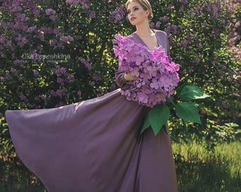 Set of 3 Giant Paper Flowers Perfect Wedding Birthday Baby Shower Decorations Standing Paper Flowers Lilac Flowers Large Flowers