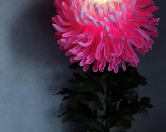 Lámpara de espuma de peonía, flores grandes de papel para pared, lámpara de peonías para decorar la habitación de los niños sobre la cuna