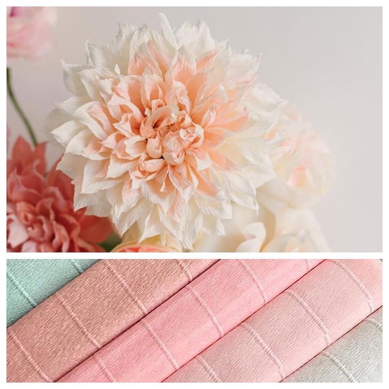 Italian Crepe Paper Rolls, Paper flowers, Wrapping paper, decor, Paper Craft Supplies, Crepe Paper Decor, Table Decor, Florist Gift Wrap