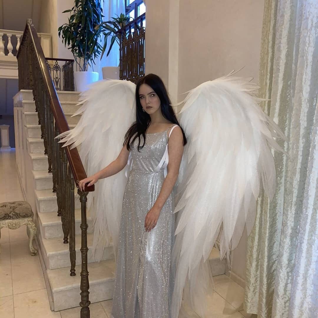 Large White Angel Wings, Cute Wings, Big Angel Wings Large White Angel Wings, Cute Wings, Big Angel Wings