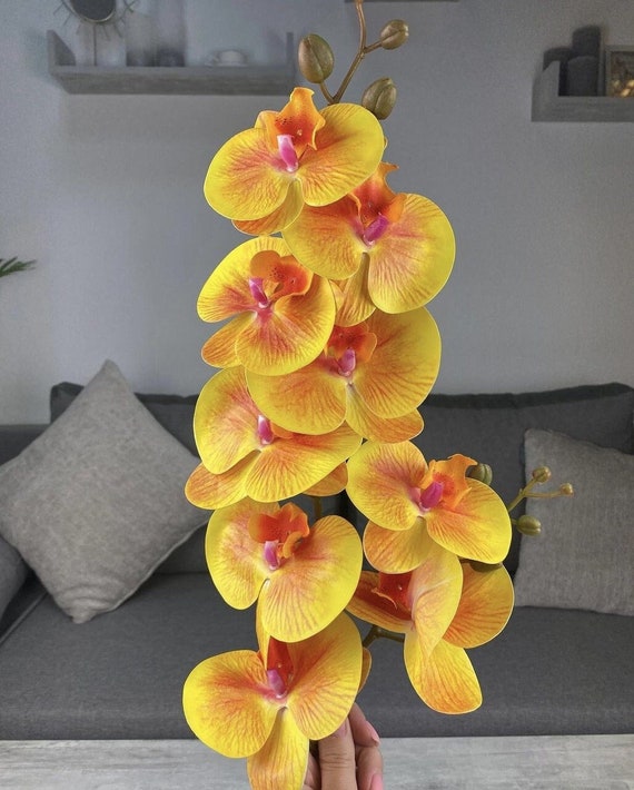 Artificial Butterfly Orchid Bouquet Set With 16 Heads For Home