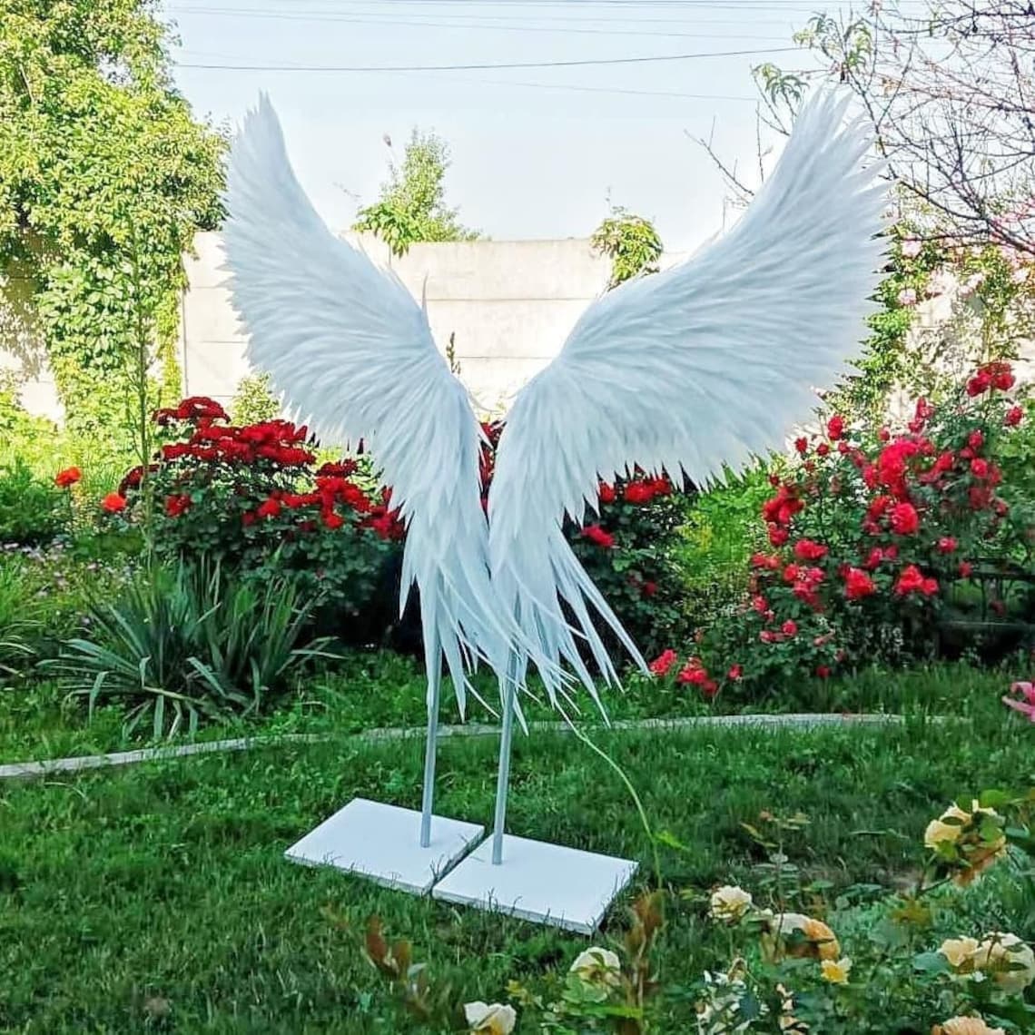 Angel Wings on the Stand Angel Wings Wall Hanging Angel Etsy