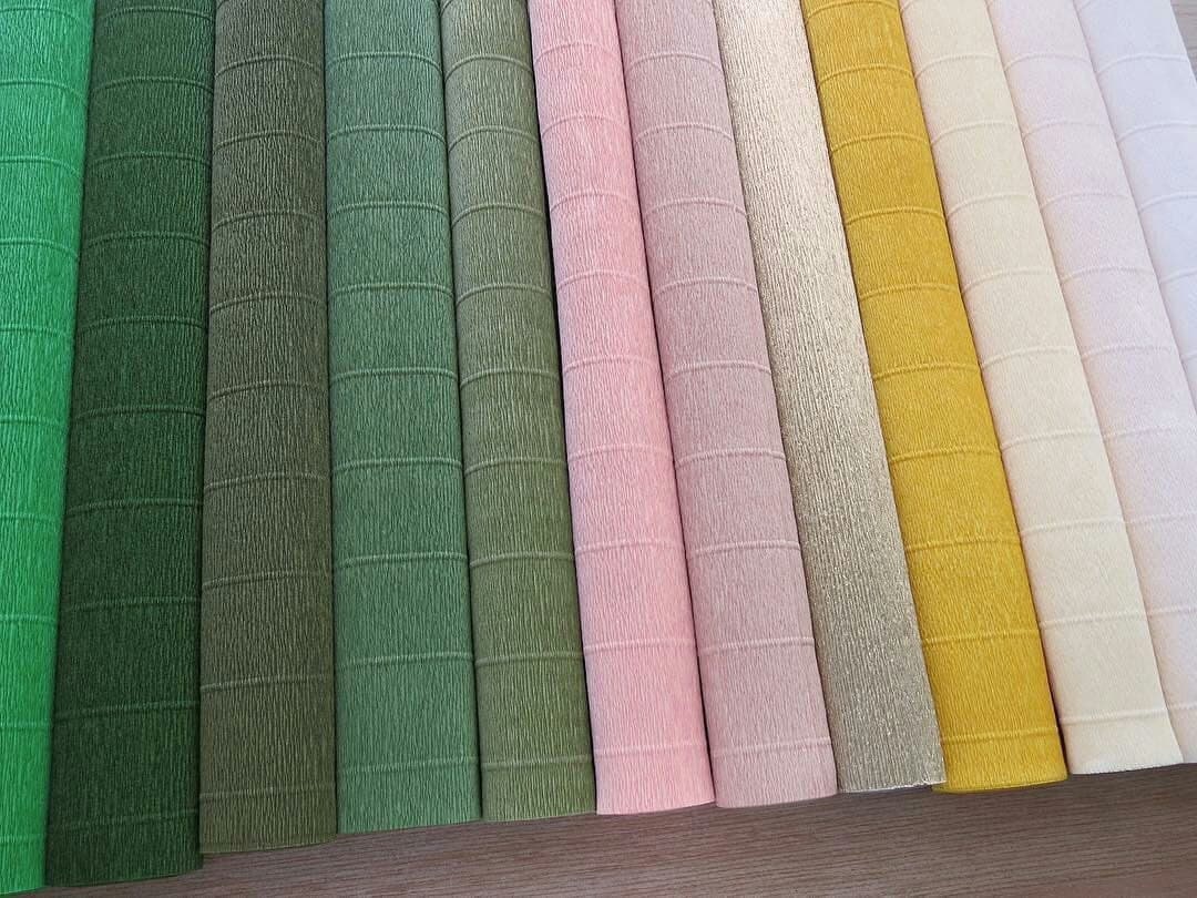 Lia Griffith Crepe Paper Heavy 10 x 39 Inches English Garden Mix 10 Rolls