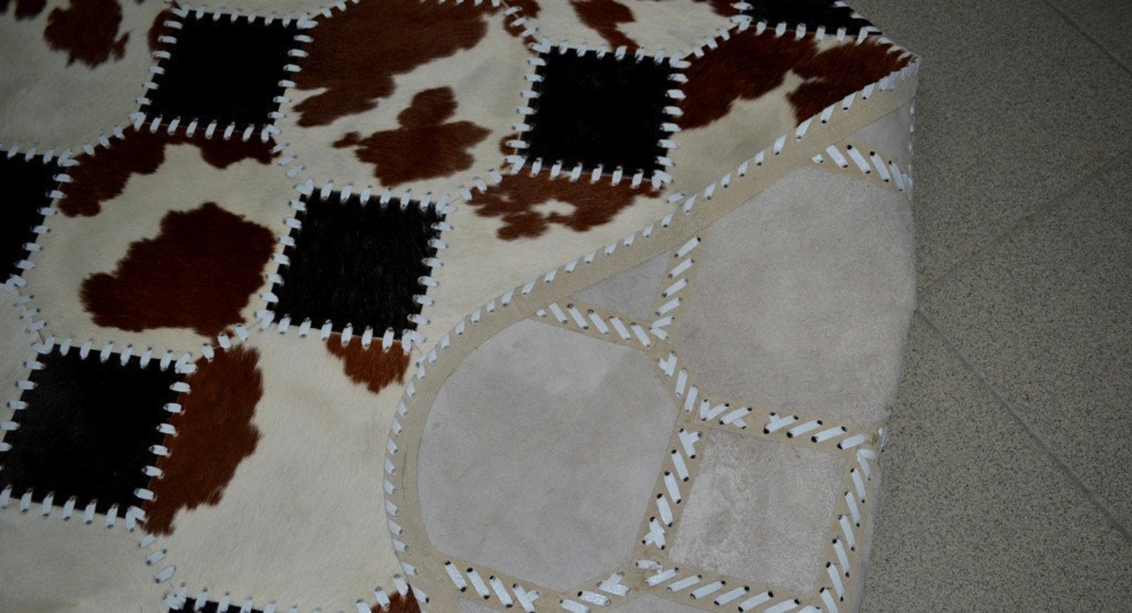 Patchwork Authentic Cowhide Rug Natural Cow skin Carpet Etsy