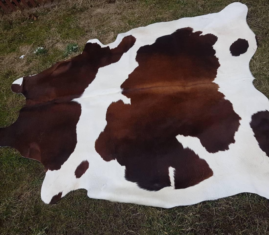 Unique cowhide rug 4.5x4.5 ft authentic cow skin carpet Etsy