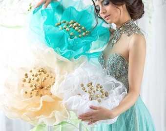 Giant Organza Flower: Freestanding Photo Prop, Party Decor