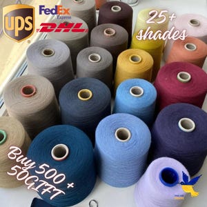 Fil de cachemire de haute qualité Loro Piana – 2/11 Corsair, ultra-doux, idéal pour les châles et les pulls.