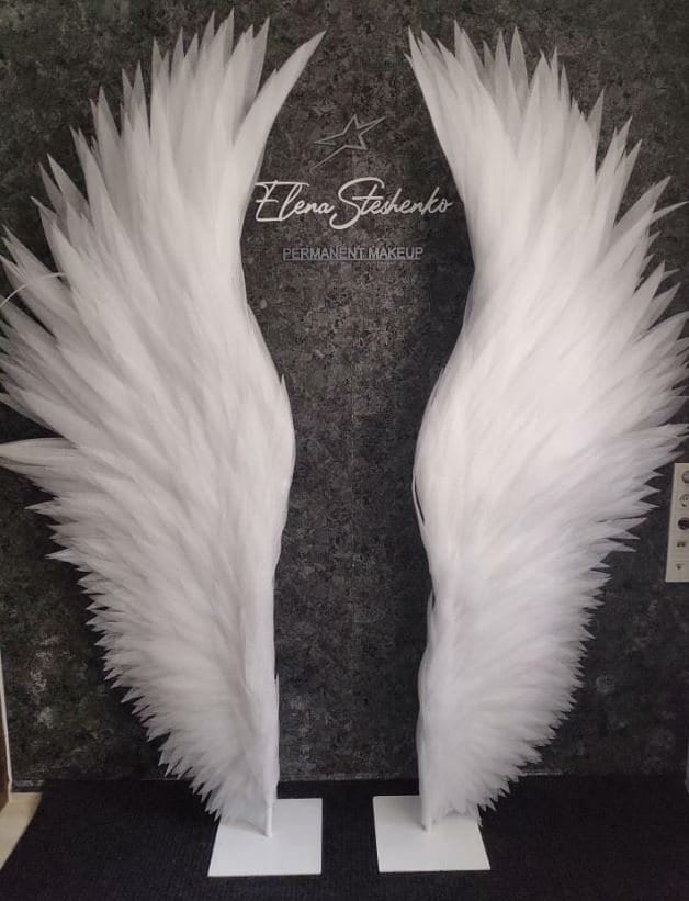 Fluffy White Angel Wings, Movable Angel Wings for Dance, Victoria