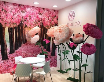 Grandi fiori di carta Peonia di carta gigante Fiore di carta Decorazione di nozze Sfondo muro di fiori Decorazioni floreali per eventi