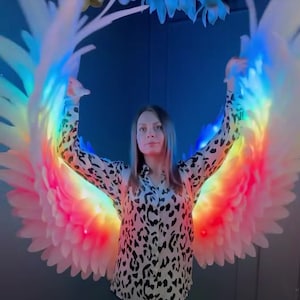 Angel wings costume cosplay white angel bird wings cosplay photo props birthday butterfly wings Large angel wings costume for photo shoot
