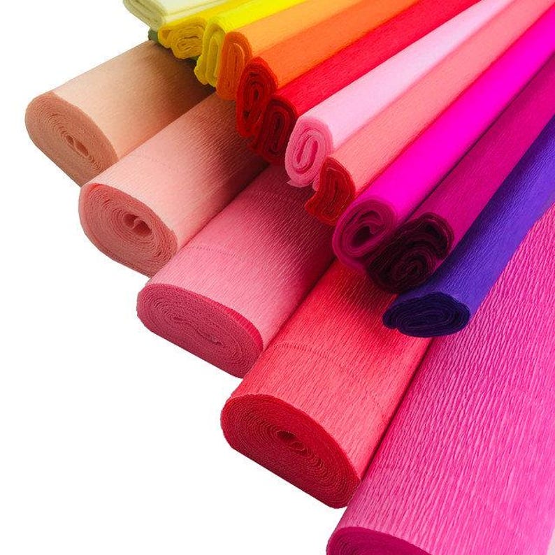 Italian Crepe Paper Rolls: 180 Gram, DIY Flower & Decor Craft - Etsy