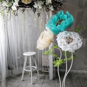 Fiori di carta peonia teste grandi diametro 65 cm per decorazioni di eventi, fondali per feste di compleanno, decorazioni per camerette