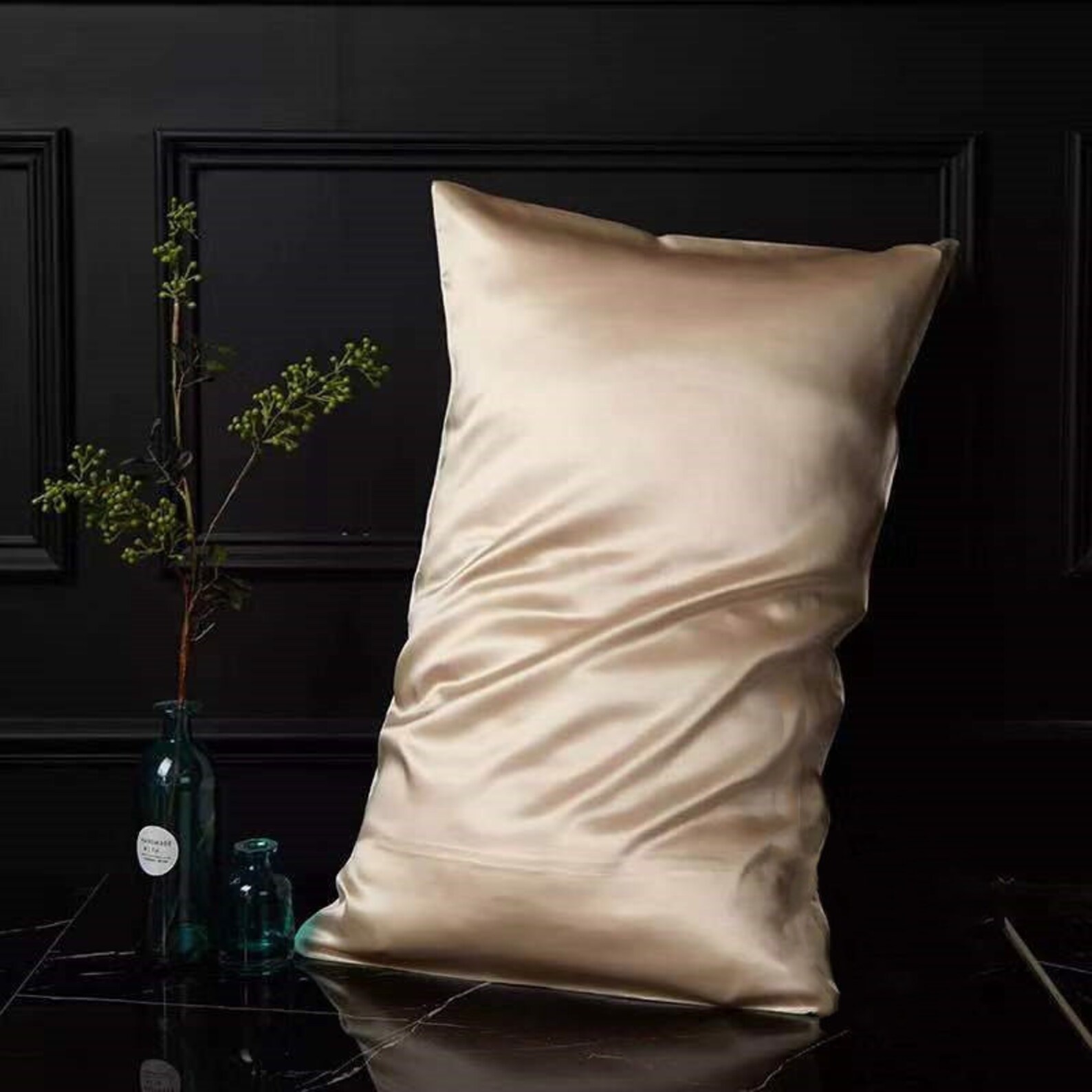 Luxury Silk Pillowcase MANY COLORS Real Silk Mulberry Pillow Etsy UK