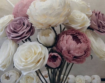 Large Crepe Paper Flower: Handmade Peony for Wedding Photo Zone Decor