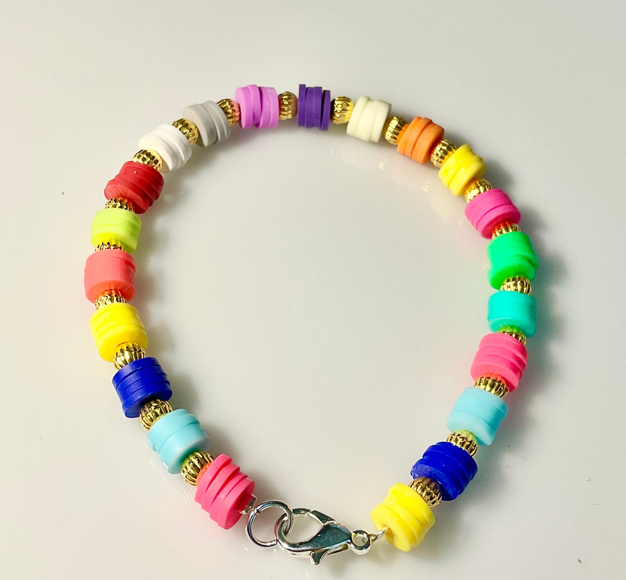 Heishi Bead Bracelet Etsy