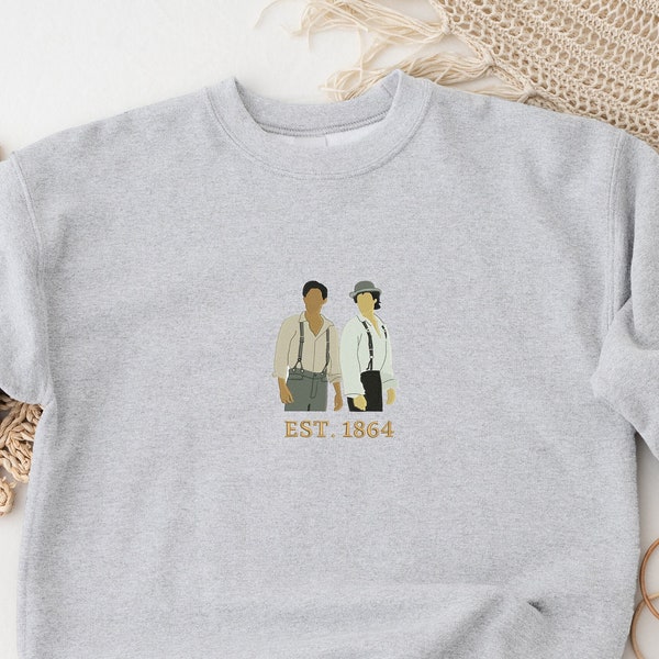 Salvatore Brothers Crewneck, Salvatore Brothers Embroidered, Vampire Fan, Stefan and Damon Salvatore Hoodie
