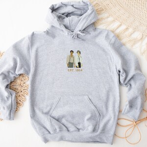 Salvatore Brothers Crewneck, Salvatore Brothers Embroidered, Vampire Fan, Stefan and Damon Salvatore Hoodie image 7