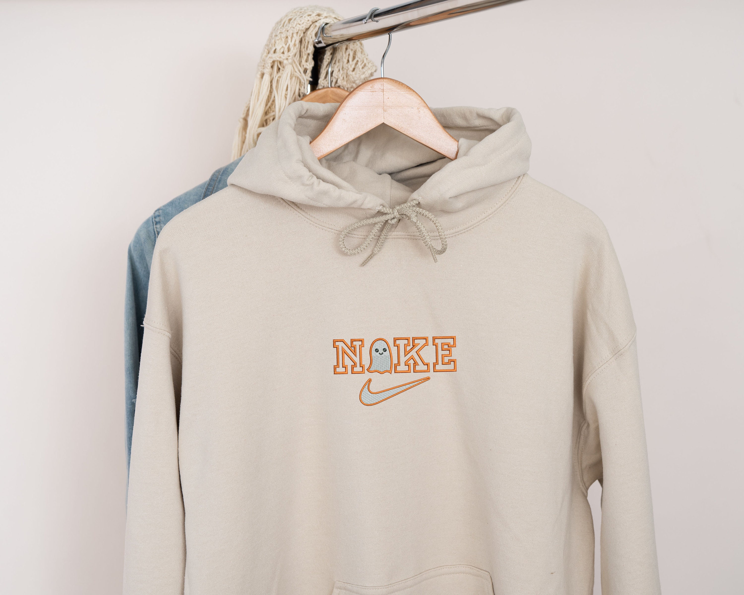 Vintage Nike Sweatshirt Beige - Etsy 