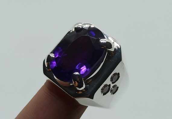 Zales | Jewelry | Deep Purple Tanzanite Diamonds Ring | Poshmark