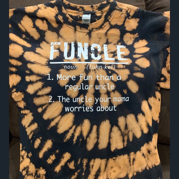 FUNCLE men's graphic tie dye T-shirt | Etsy