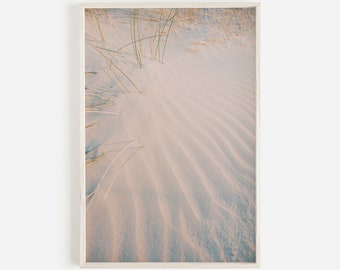 Arte de pared de ondas de arena, cartel del Parque Nacional White Sands, paisaje de Nuevo México, impresión de arenas blancas, impresión de viaje, cartel del parque nacional