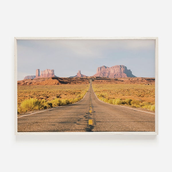 Monument Valley Photo, Southwest Landscape, Utah Desert Digital Art, Navajo Nation National Park, Western Decor, Rustic Desert Digital Print