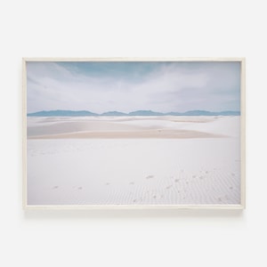 Sand Dunes in New Mexico, White Sands National Park, Desert Landscape, White Sands Wall Art, Southwestern Decor, Sand Dunes Printable