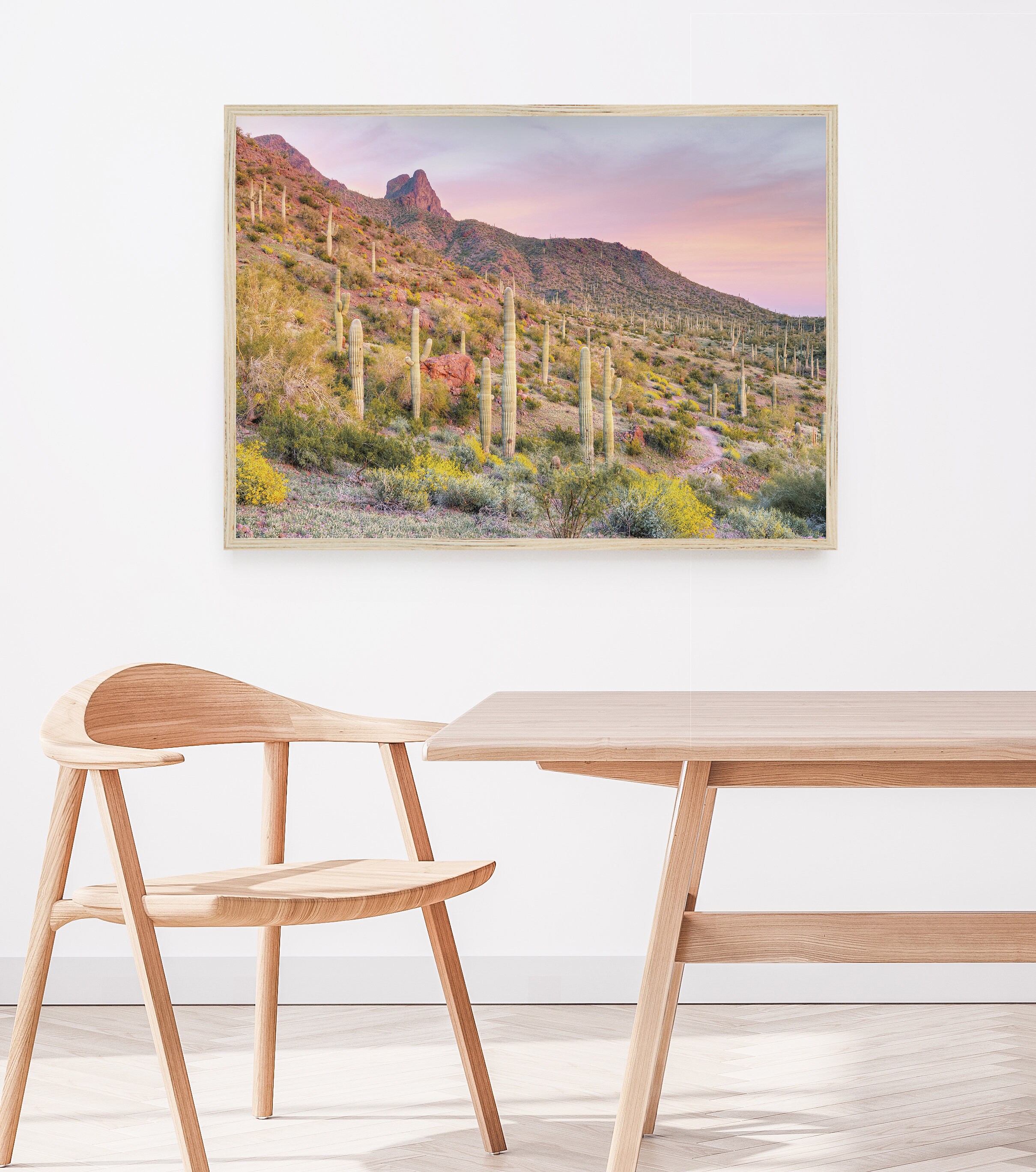Pastel Desert Print Saguaro National Park Desert Sunset - Etsy