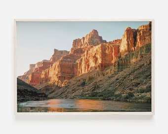 Colorado River, Grand Canyon Sunrise, National Park Print, Arizona Desert, Landscape Photography, Western Wall Decor, Printable Wall Art
