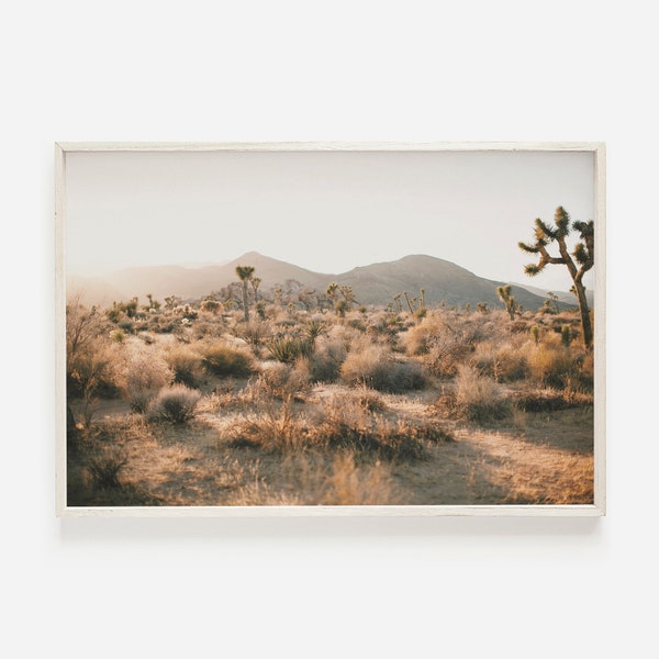 Joshua Tree Printable, California Landscape, Boho Wall Art, Desert Landscape Print, Southwestern Decor, Arizona Desert, California Print