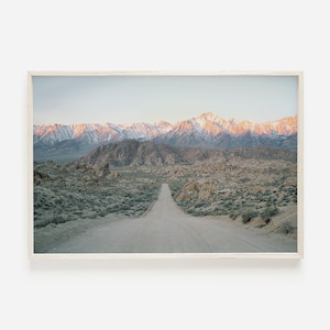 Alabama Hills Mountain Range, California Desert Print, Sierra Nevada Mountain Range, Desert Mountain Wall Art, Alabama Hills Photography