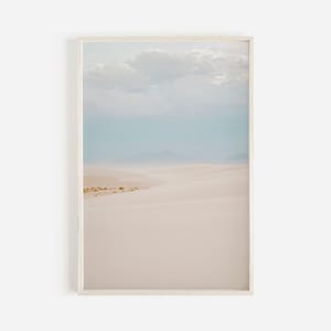 White Sands afdrukbare kunst, zandduin print, woestijnzand foto, Boho kunst aan de muur, woestijnlandschap, grote afdrukbare poster, Nationaal Park poster