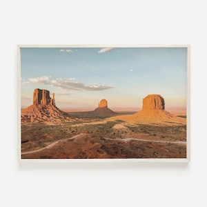 Monument Valley Desert, Arizona Wall Art, Desert Landscape, Utah Desert Print, Red Desert Photo, Monument Valley Photography, Printable Art