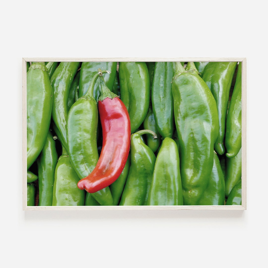 Hatch Green Chiles, Hatch New Mexico, Chile Pepper Poster, Fresh Chile